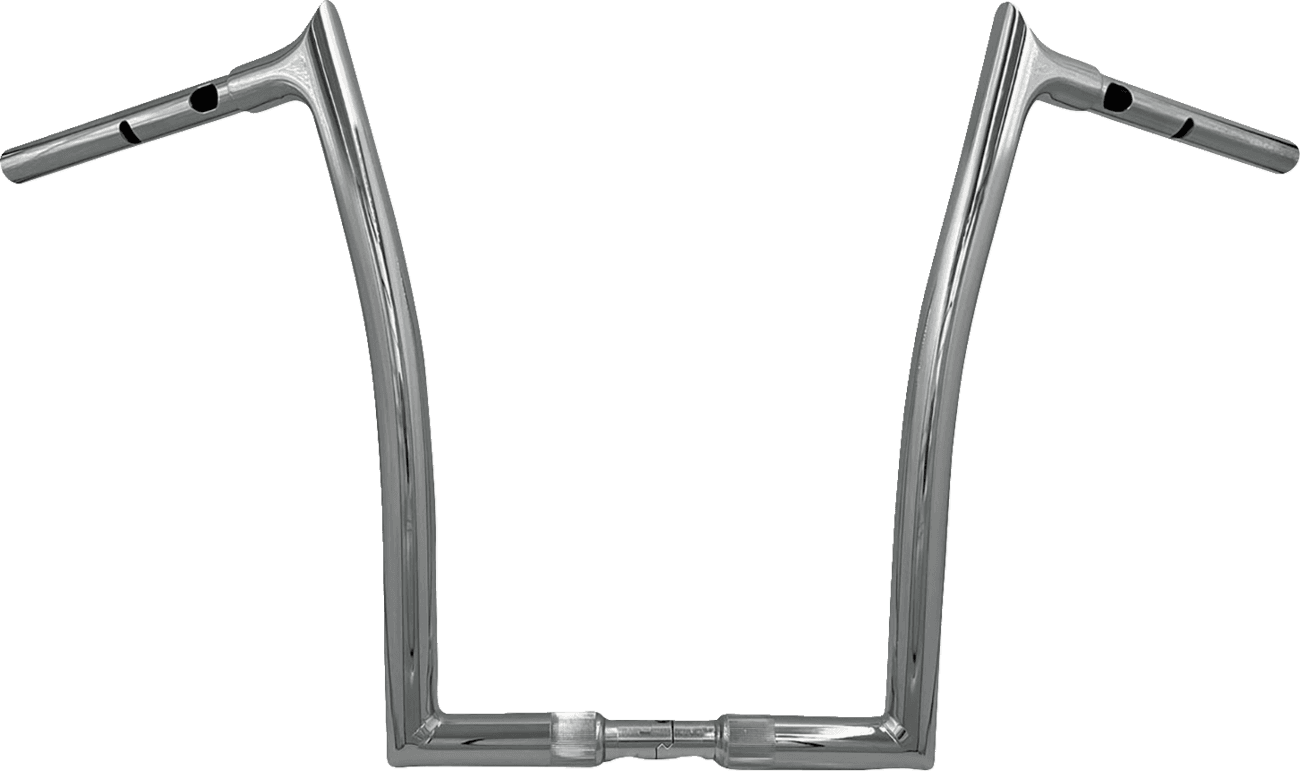 FAT BAGGERS INC. 0601-6362 1-1/4" EZ Install Pointed Top Handlebar - 16" - Chrome