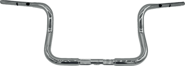 FAT BAGGERS INC. 0601-6364 1-1/4" EZ Install Round Top Handlebar - 10" - Chrome — image 1 of 2