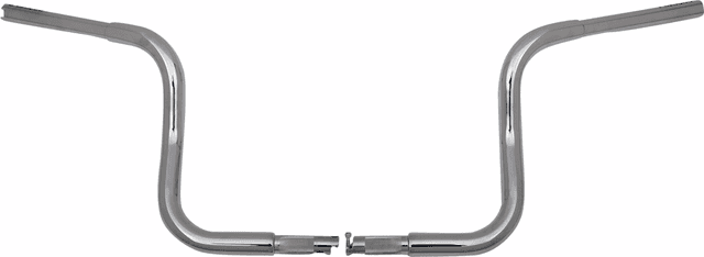 FAT BAGGERS INC. 0601-6364 1-1/4" EZ Install Round Top Handlebar - 10" - Chrome — image 2 of 2
