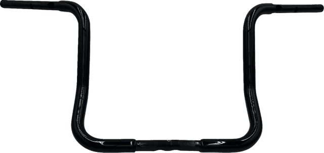 FAT BAGGERS INC. 0601-6369 1-1/4" EZ Install Round Top Handlebar - 14" - Black