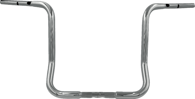 FAT BAGGERS INC. 0601-6370 1-1/4" EZ Install Round Top Handlebar - 16" - Chrome