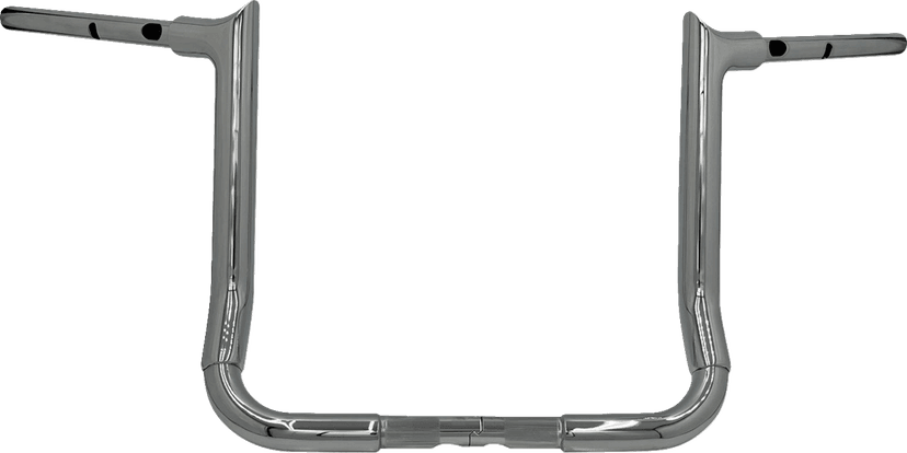FAT BAGGERS INC. 0601-6374 1-1/2" EZ Install Pointed Top Handlebar - 14" - Chrome