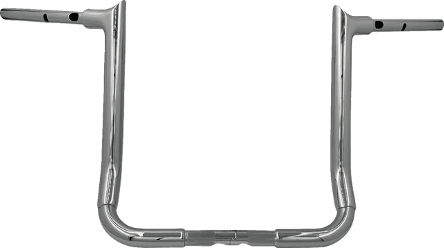 FAT BAGGERS INC. 0601-6376 1-1/2" EZ Install Pointed Top Handlebar - 16" - Chrome