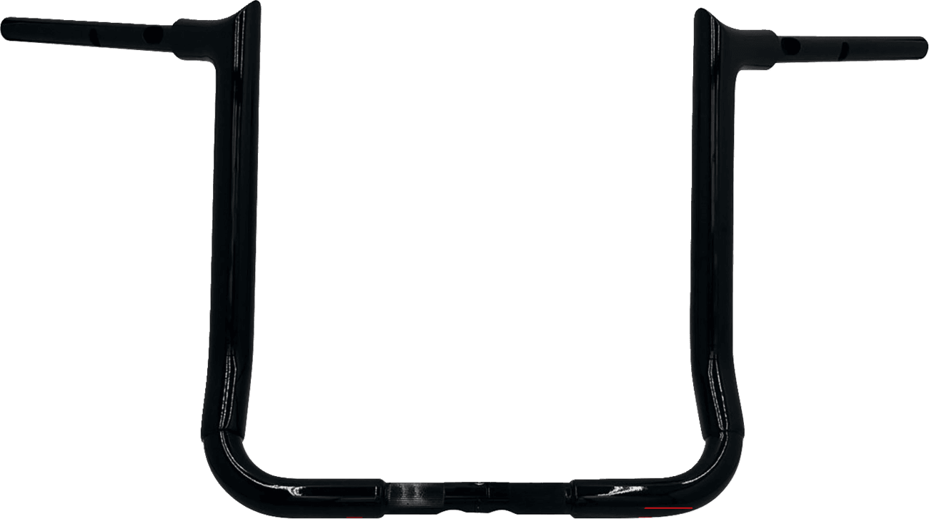 FAT BAGGERS INC. 0601-6377 1-1/2" EZ Install Pointed Top Handlebar - 16" - Black