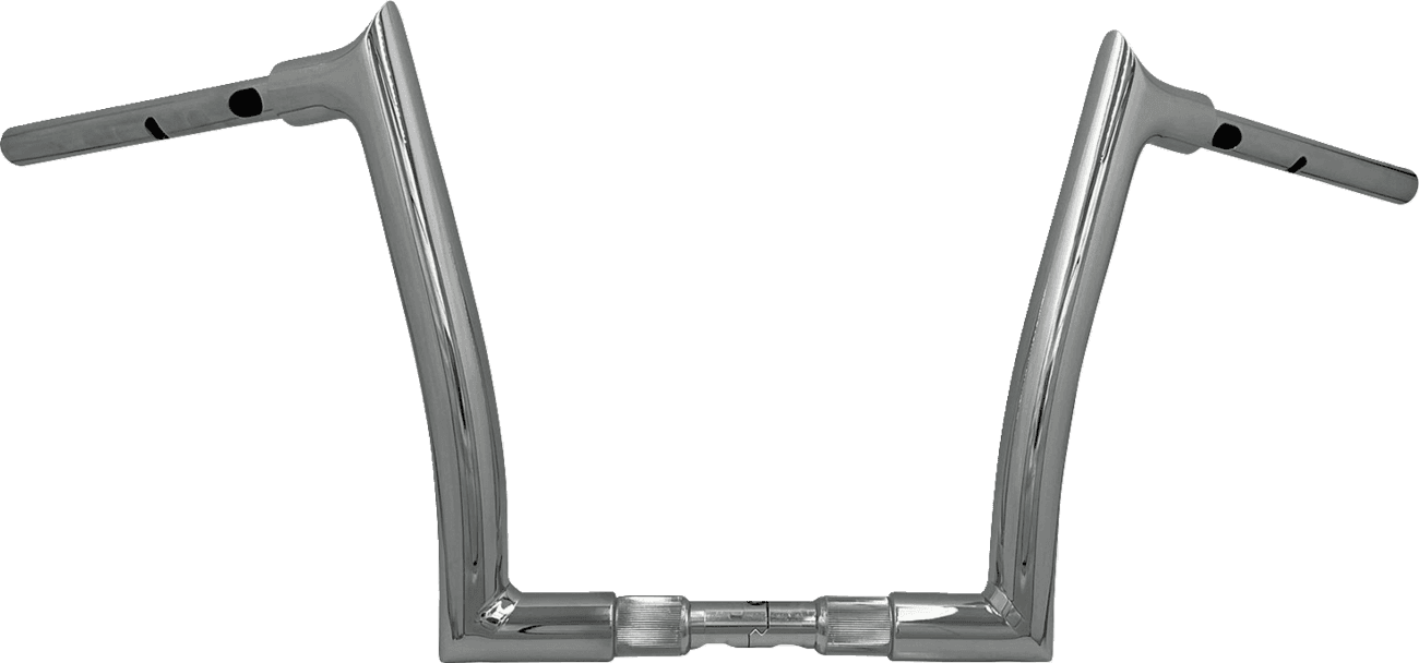 FAT BAGGERS INC. 0601-6378 1-1/2" EZ Install Pointed Top Handlebar - 12" - Chrome