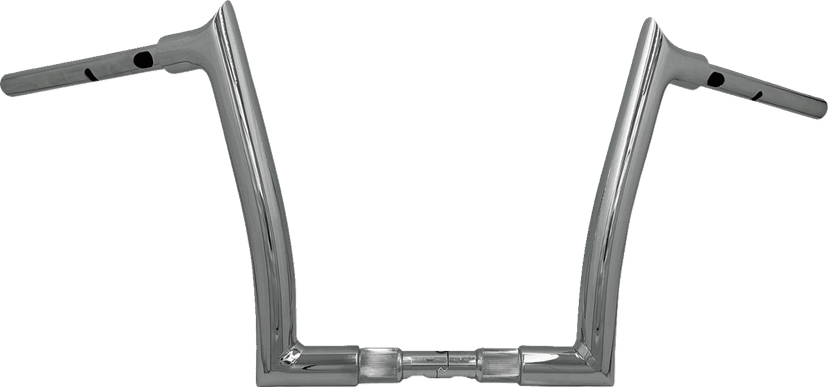 FAT BAGGERS INC. 0601-6378 1-1/2" EZ Install Pointed Top Handlebar - 12" - Chrome