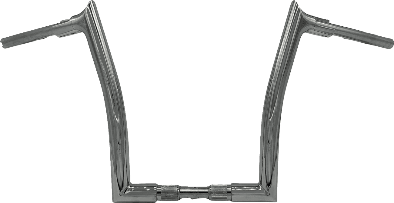 FAT BAGGERS INC. 0601-6380 1-1/2" EZ Install Pointed Top Handlebar - 14" - Chrome