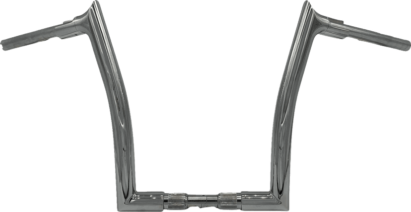 FAT BAGGERS INC. 0601-6380 1-1/2" EZ Install Pointed Top Handlebar - 14" - Chrome