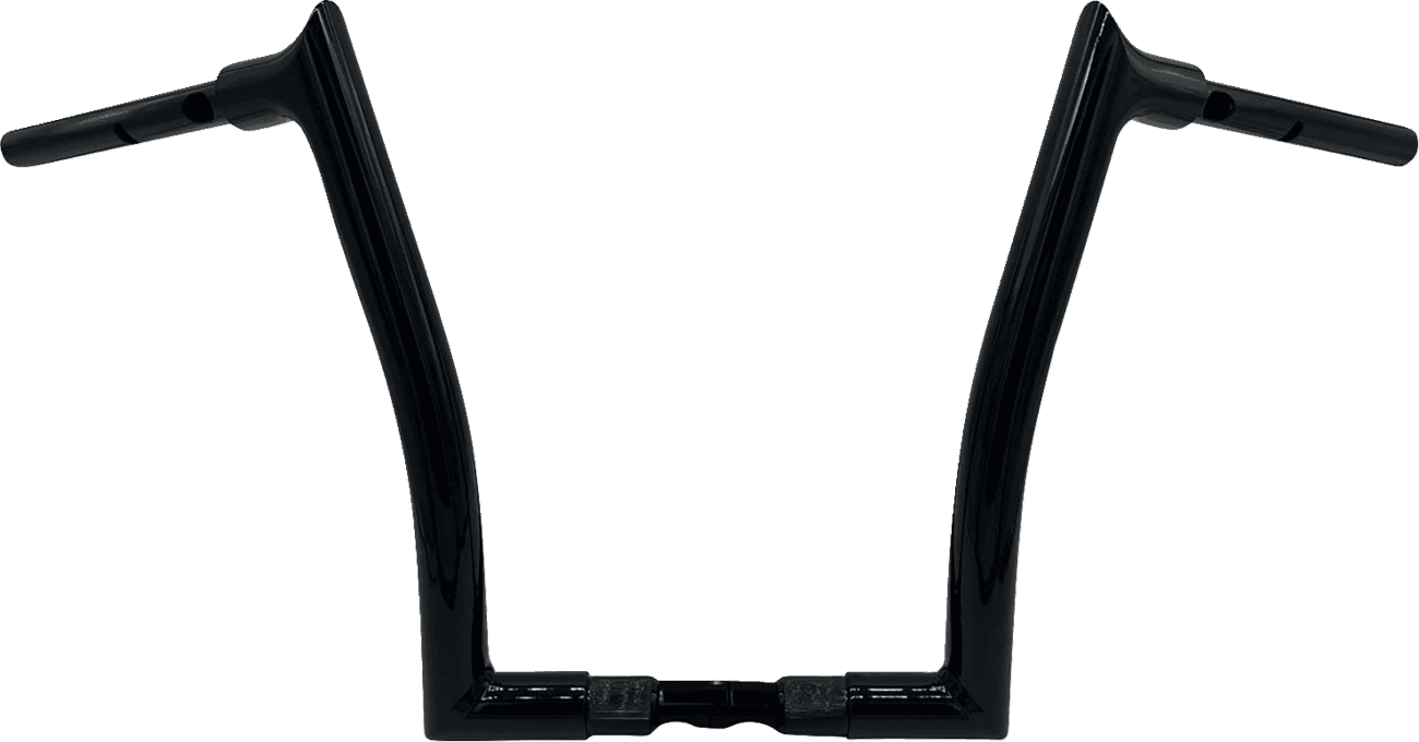 FAT BAGGERS INC. 0601-6381 1-1/2" EZ Install Pointed Top Handlebar - 14" - Black