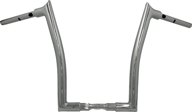 FAT BAGGERS INC. 0601-6382 1-1/2" EZ Install Pointed Top Handlebar - 16" - Chrome