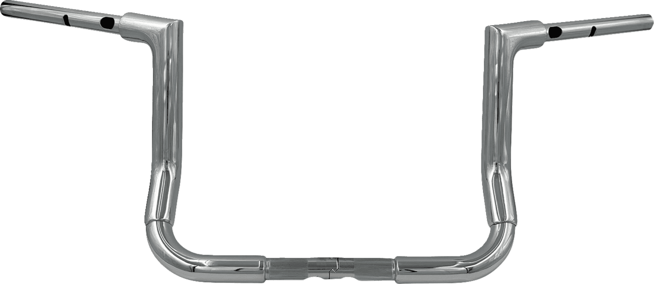 FAT BAGGERS INC. 0601-6384 1-1/2" EZ Install Flat Top Handlebar - 12" - Chrome
