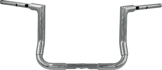 FAT BAGGERS INC. 0601-6384 1-1/2" EZ Install Flat Top Handlebar - 12" - Chrome