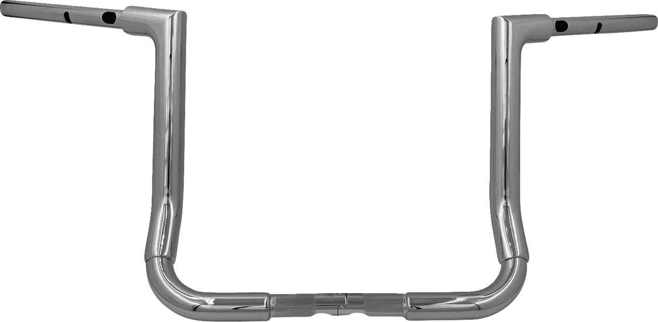 FAT BAGGERS INC. 0601-6386 1-1/2" EZ Install Flat Top Handlebar - 14" - Chrome