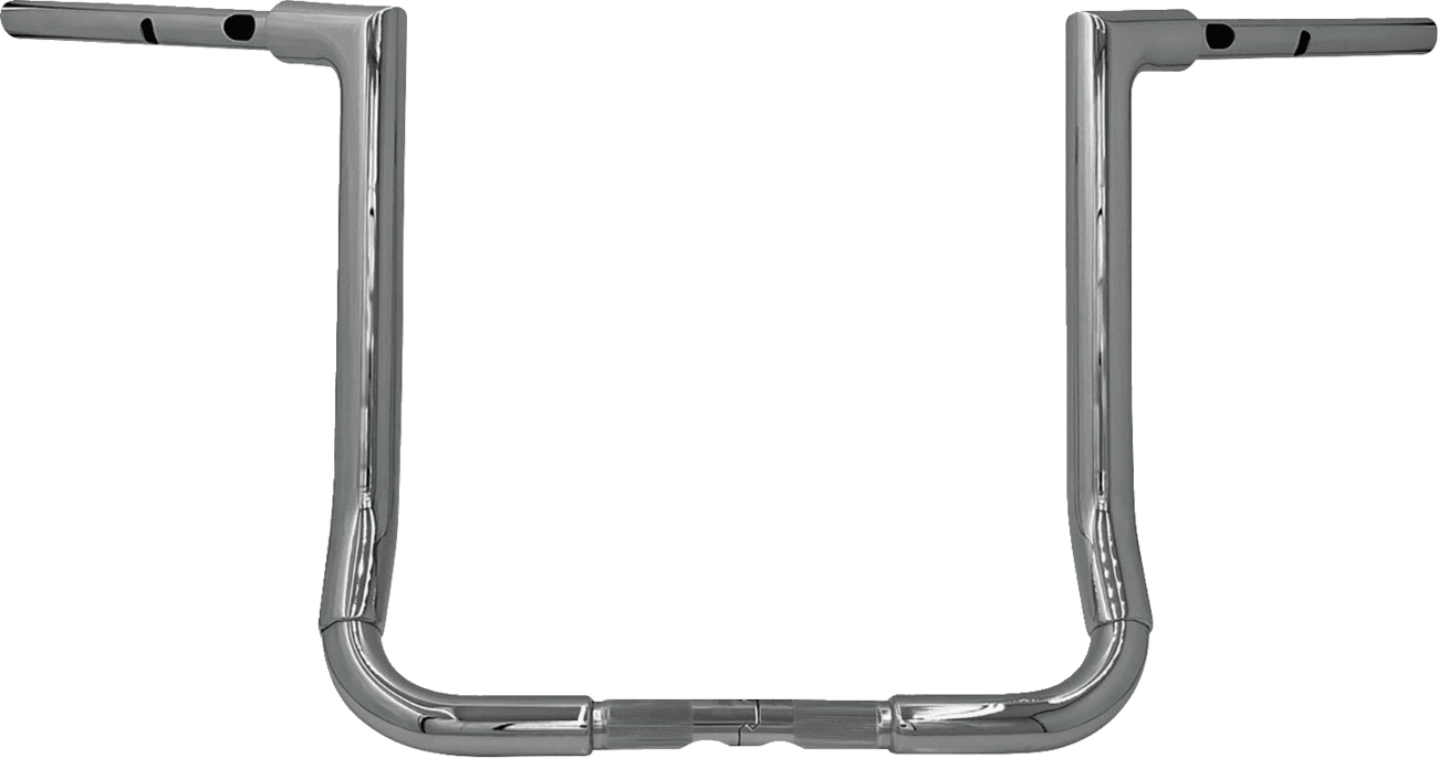 FAT BAGGERS INC. 0601-6388 1-1/2" EZ Install Flat Top Handlebar - 16" - Chrome