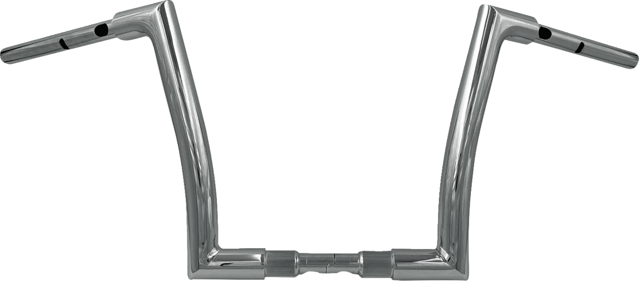 FAT BAGGERS INC. 0601-6390 1-1/2" EZ Install Flat Top Handlebar - 12" - Chrome