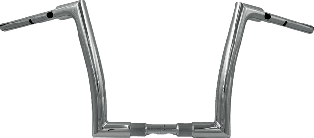 FAT BAGGERS INC. 0601-6390 1-1/2" EZ Install Flat Top Handlebar - 12" - Chrome