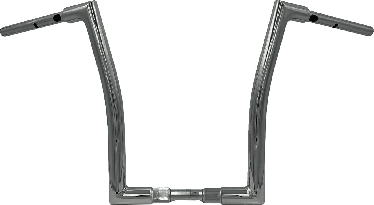 FAT BAGGERS INC. 0601-6394 1-1/2" EZ Install Flat Top Handlebar - 16" - Chrome