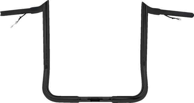 PAUL YAFFE BAGGER NATION 0601-6508 Pre-Wired Handlebar - Monkey Bar - 12" - Black