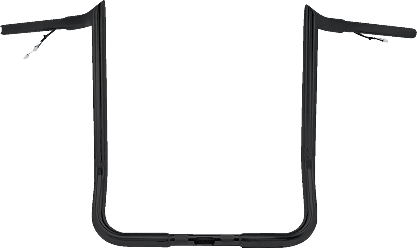 PAUL YAFFE BAGGER NATION 0601-6510 Pre-Wired Handlebar - Monkey Bar - 14" - Black