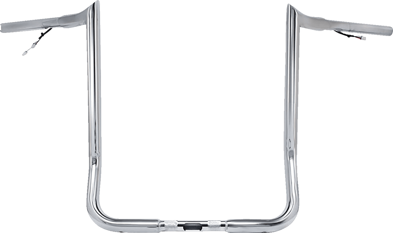 PAUL YAFFE BAGGER NATION 0601-6511 Pre-Wired Handlebar - Monkey Bar - 14" - Chrome