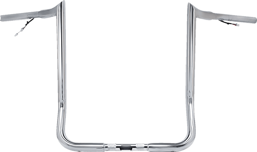 PAUL YAFFE BAGGER NATION 0601-6511 Pre-Wired Handlebar - Monkey Bar - 14" - Chrome
