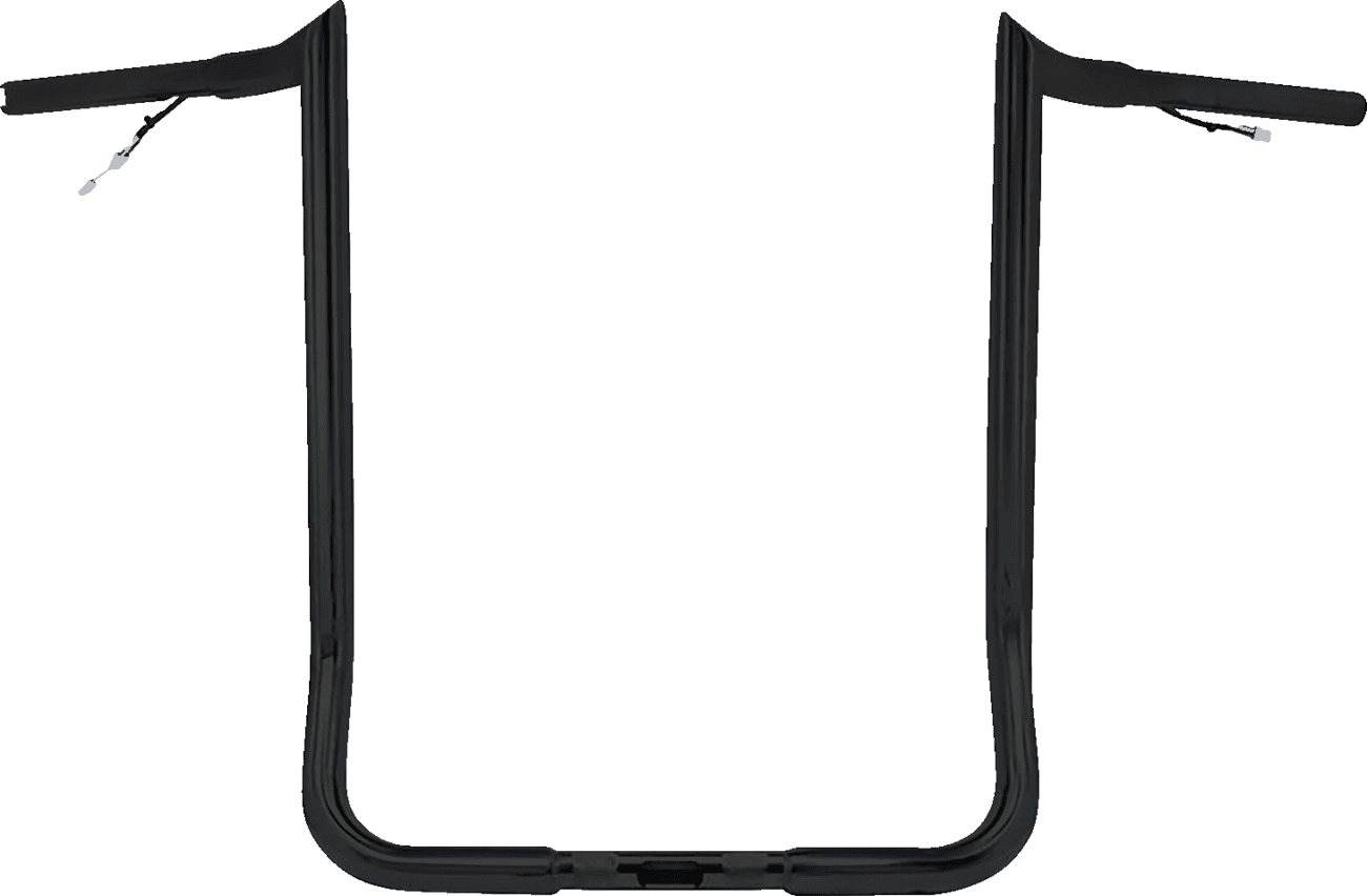 PAUL YAFFE BAGGER NATION 0601-6512 Pre-Wired Handlebar - Monkey Bar - 16" - Black