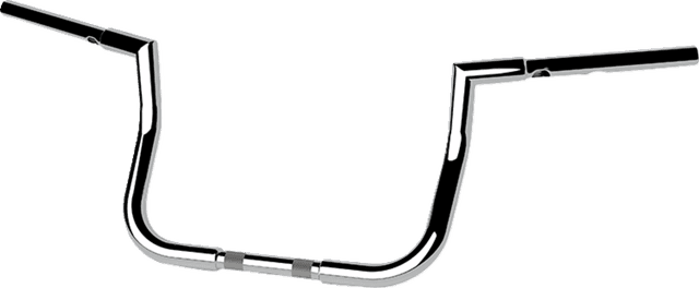 LA CHOPPERS 0601-6574 1-1/4" Twin Peaks Touring Handlebar - 10" - Chrome — image 2 of 2