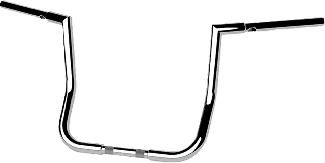 LA CHOPPERS 0601-6578 1-1/4" Twin Peaks Touring Handlebar - 14" - Chrome — image 2 of 2