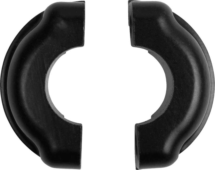 LA CHOPPERS 0601-6610 Handlebar - Twin Round - 1-1/4" x 10" - Black — image 2 of 2