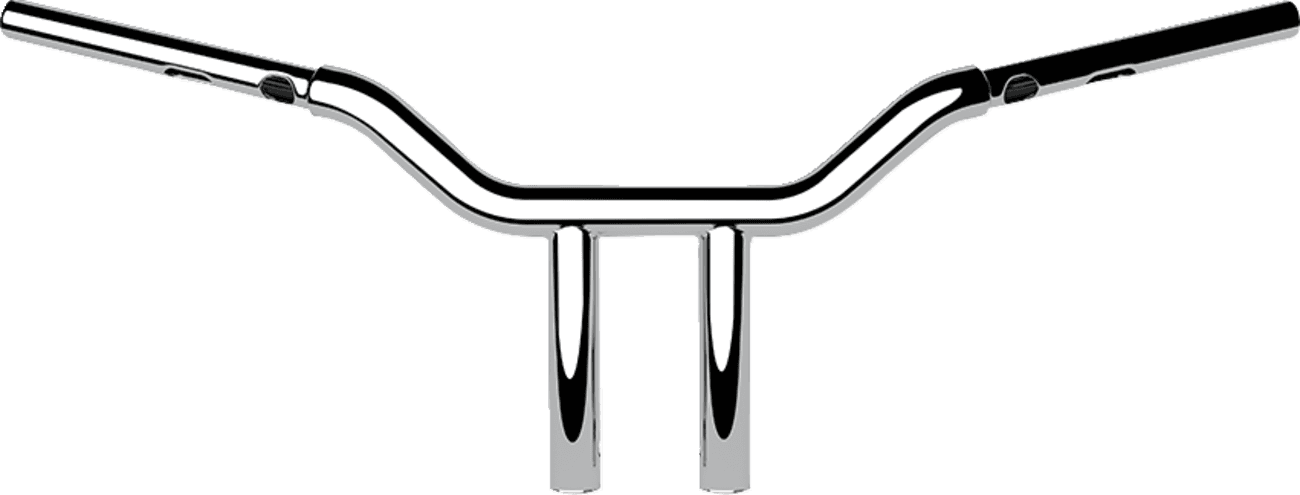 LA CHOPPERS 0601-6617 One-Piece Kage Fighter Handlebar - 10" x 1-1/4" - Chrome