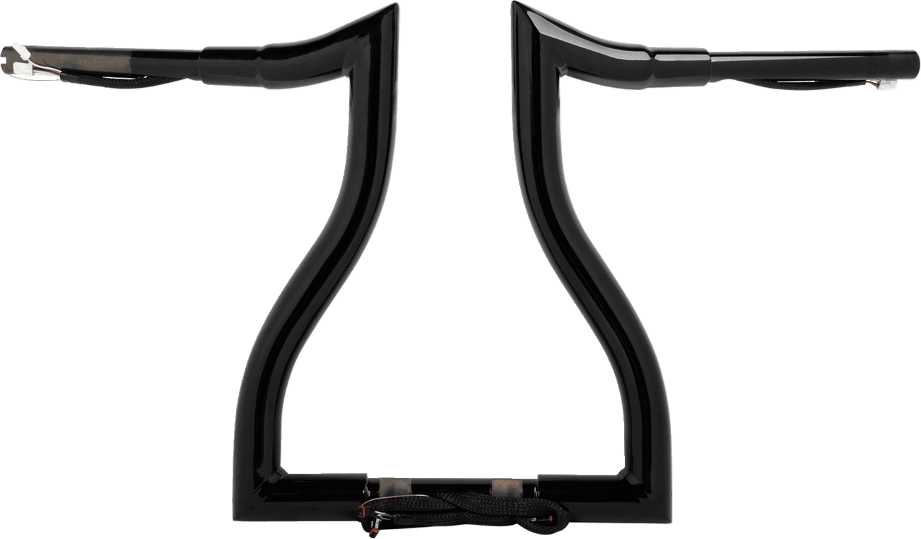 LA CHOPPERS 0601-6730 Pre-Wired Hammerhead Handlebar - 14" - Black