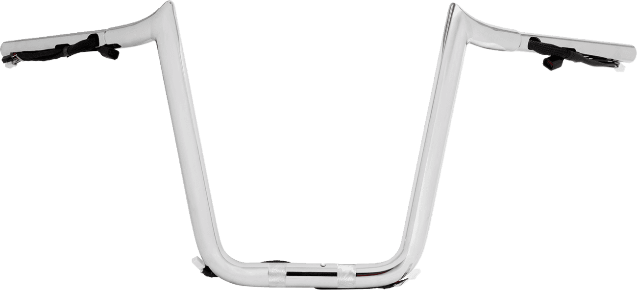 LA CHOPPERS 0601-6741 Pre-Wired Prime Ape Handlebar - 1-1/4" x 12" - Chrome