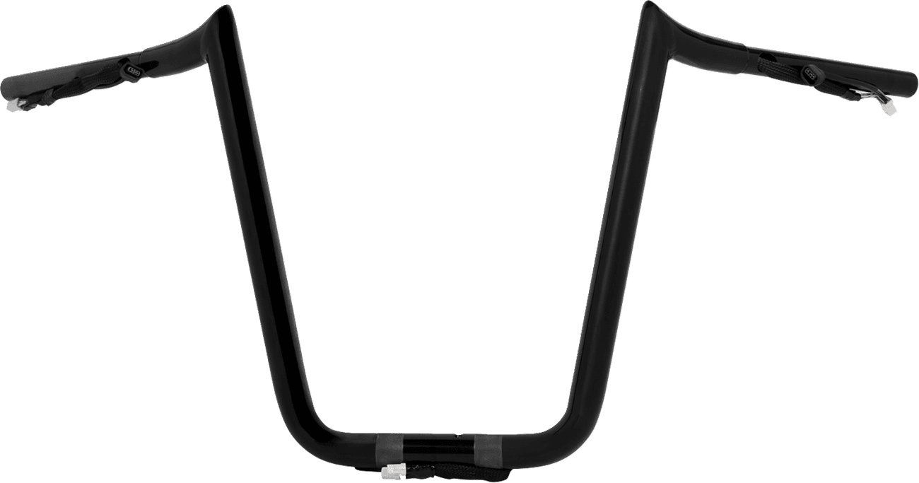 LA CHOPPERS 0601-6744 Pre-Wired Prime Ape Handlebar - 1-1/4" x 14" - Black