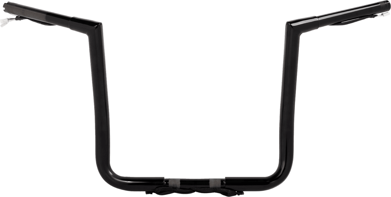 LA CHOPPERS 0601-6751 Pre-Wired Twin Peaks Handlebar - 1-1/4" x 14" - Black