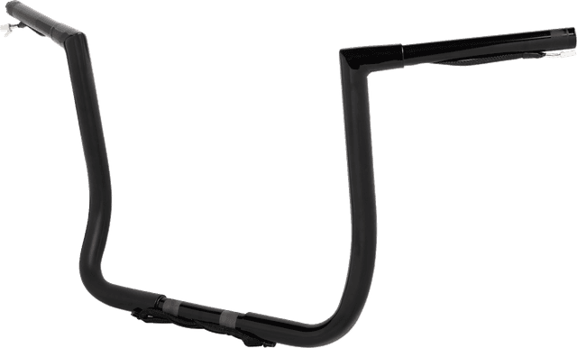 LA CHOPPERS 0601-6751 Pre-Wired Twin Peaks Handlebar - 1-1/4" x 14" - Black — image 2 of 2