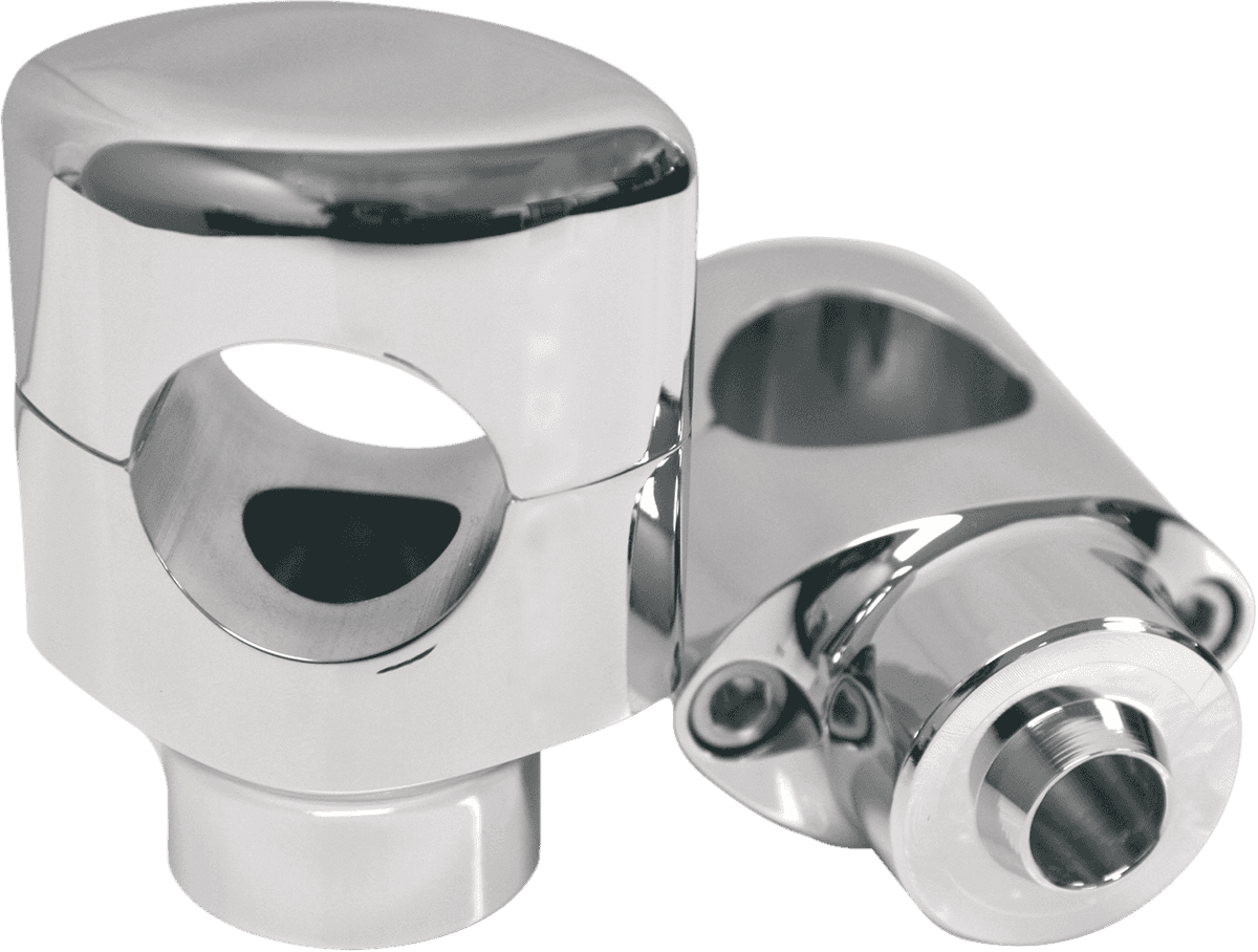 LA CHOPPERS 0602-0419 Springer Handlebar Riser Kit - Hefty - Chrome