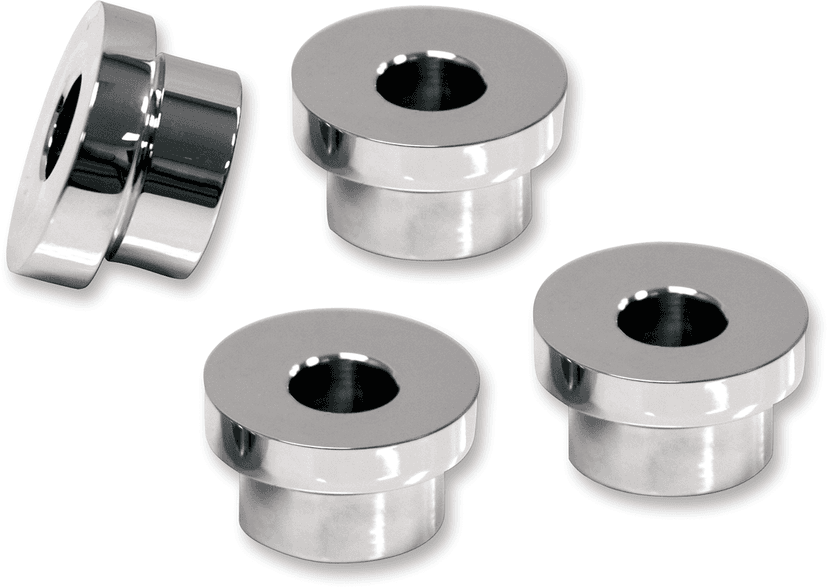 LA CHOPPERS 0602-0420 Angled Handlebar Riser Bushing Kit - 5° - Chrome — image 1 of 2