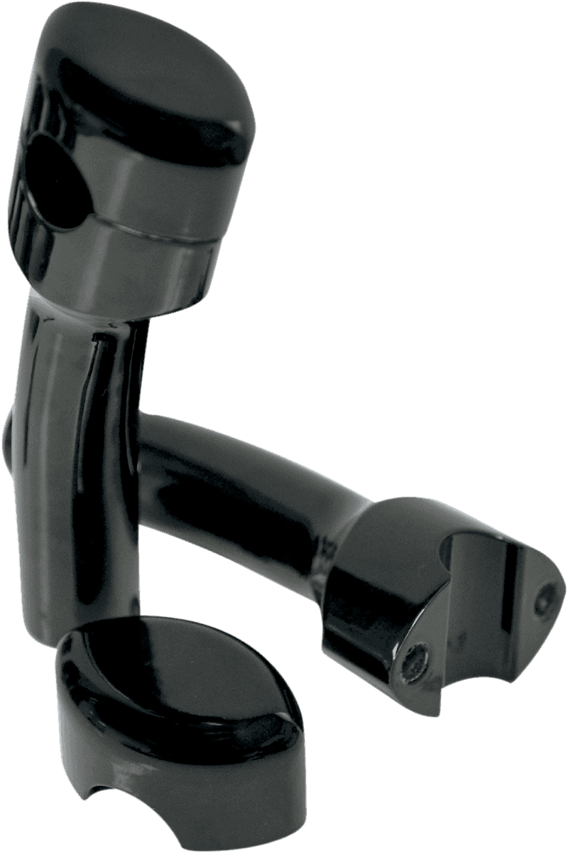 LA CHOPPERS 0602-0489 Handlebar Risers for 1" Handlebars - Smooth - Pullback - 5-1/2" - Black