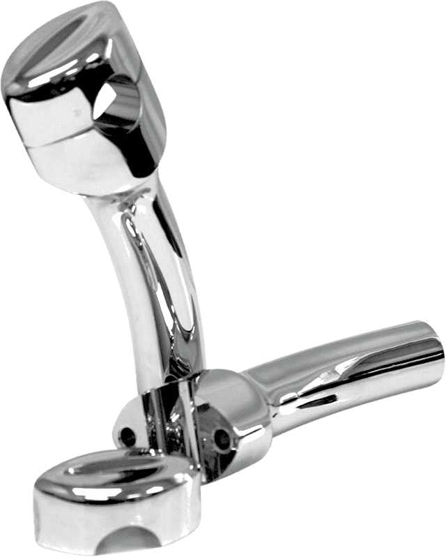LA CHOPPERS 0602-0494 Hefty Smooth Handlebar Risers for 1-1/4" Handlebars - Pullback - 5-1/2" - Chrome