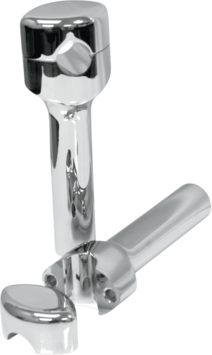 LA CHOPPERS 0602-0505 Hefty Smooth Handlebar Risers for 1-1/4" Handlebars - 6" - Chrome
