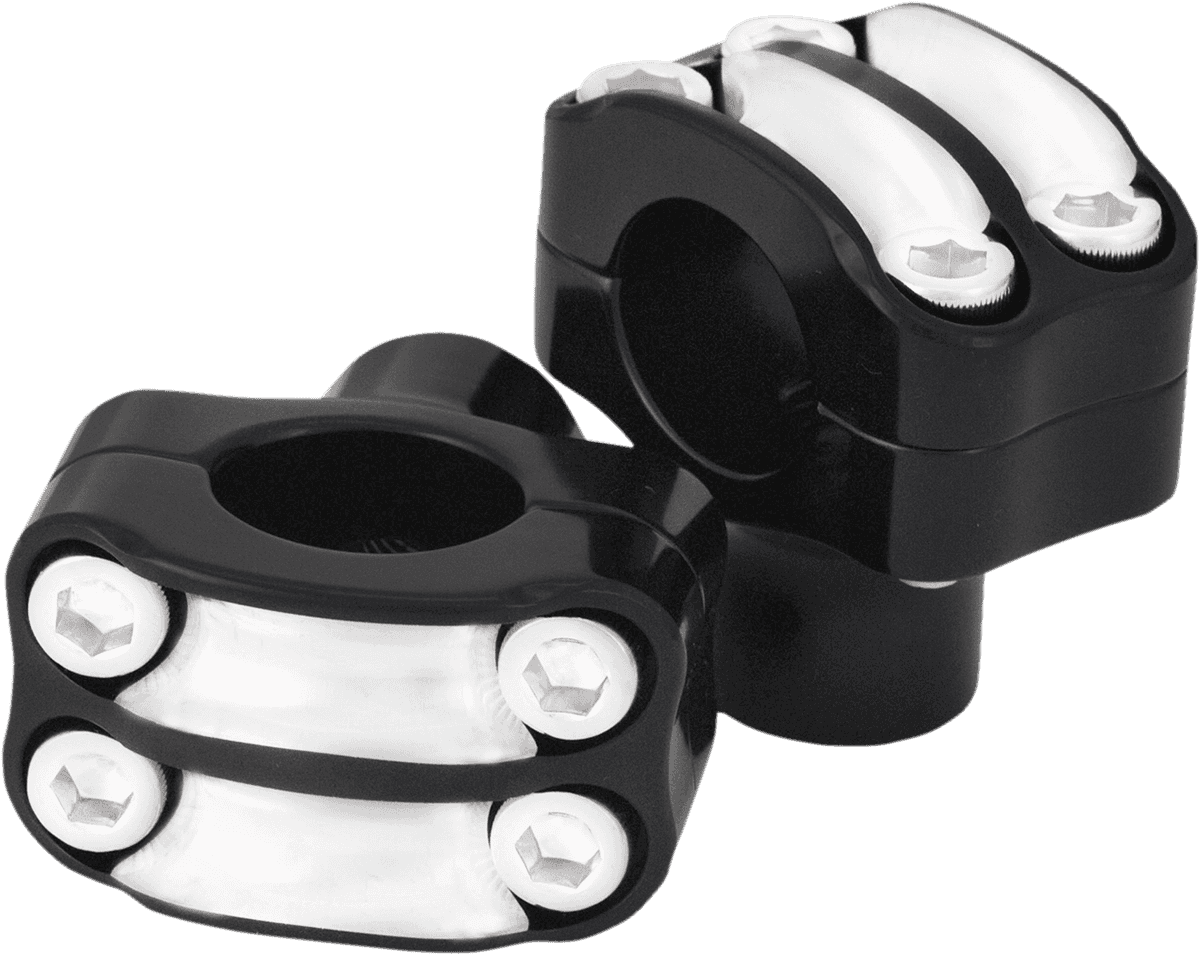 RSD 0602-0540 Nostalgia Handlebar Risers - Four-Bolt - 1-1/2" - Contrast Cut