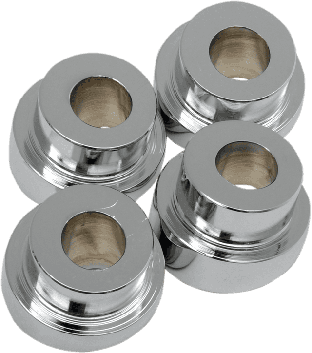 LA CHOPPERS 0602-0572 Angled Handlebar Riser Bushing Kit - 10° - Chrome — image 2 of 2