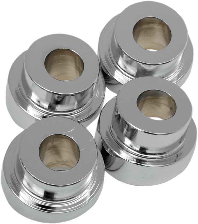 LA CHOPPERS 0602-0572 Angled Handlebar Riser Bushing Kit - 10° - Chrome — image 2 of 2