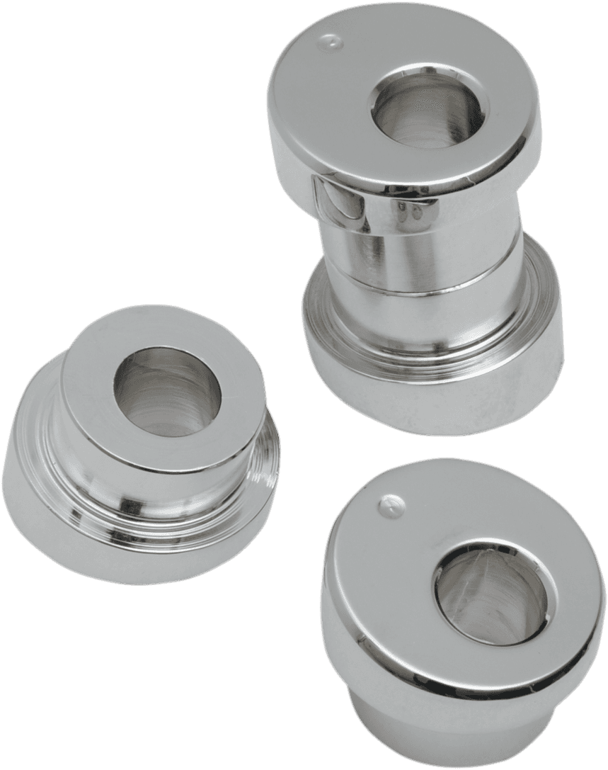 LA CHOPPERS 0602-0572 Angled Handlebar Riser Bushing Kit - 10° - Chrome