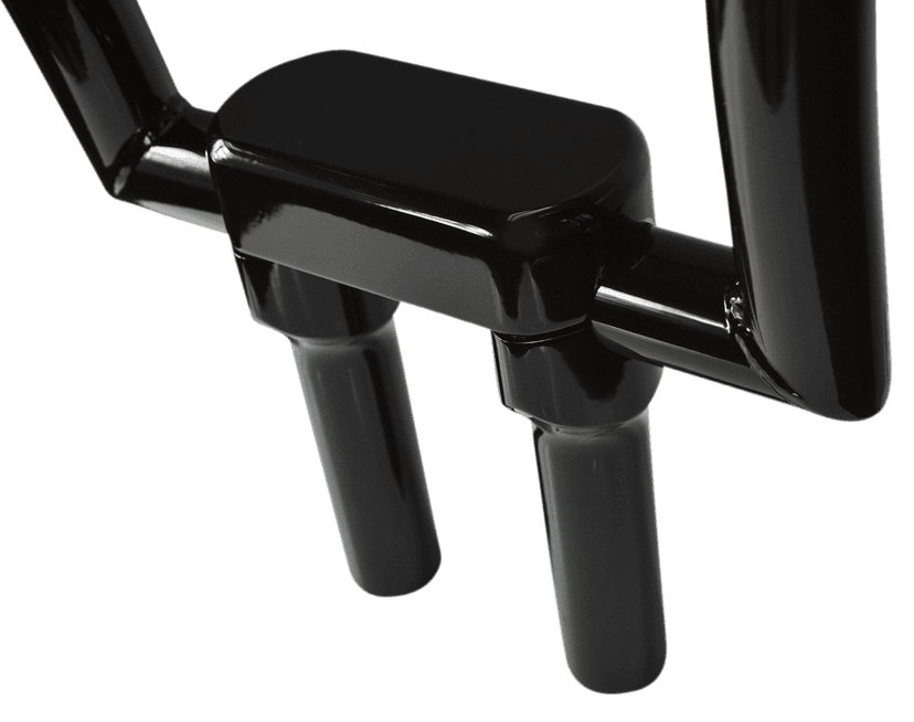 LA CHOPPERS 0602-0621 Solid Handlebar Riser & Top Clamp Kit - 6" - Black — image 2 of 2