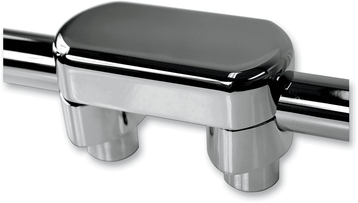 LA CHOPPERS 0602-0622 Hefty Handlebar Riser & Top Clamp Kit - 1-1/2" - Chrome