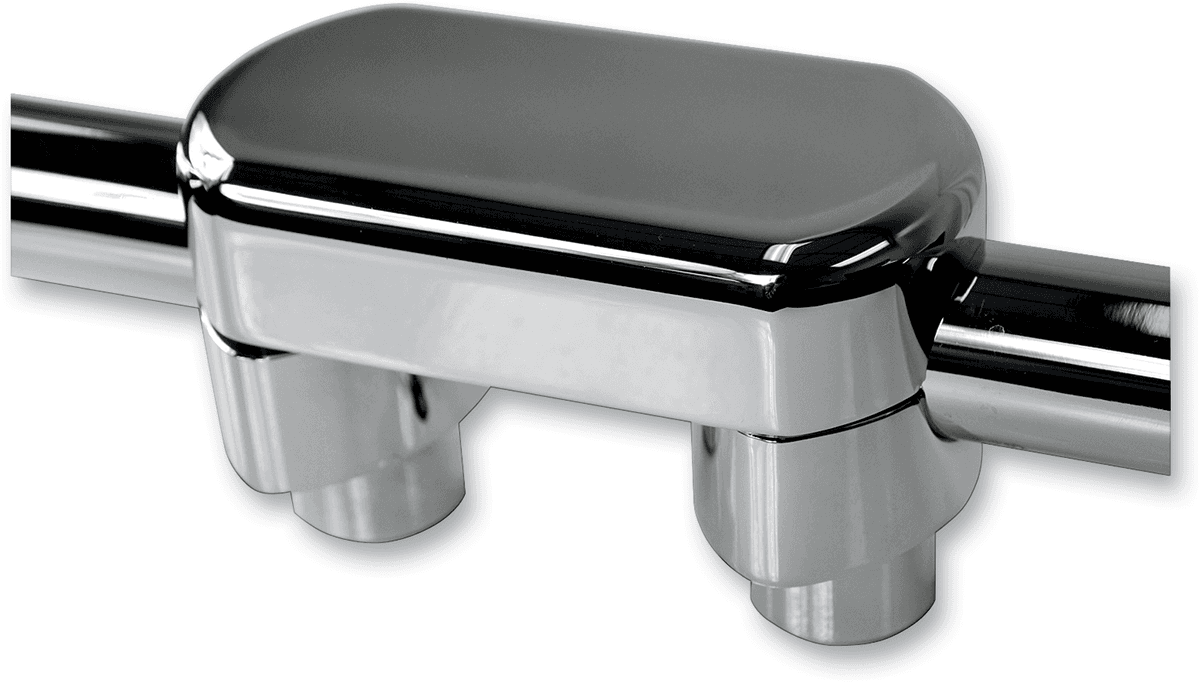 LA CHOPPERS 0602-0622 Hefty Handlebar Riser & Top Clamp Kit - 1-1/2" - Chrome