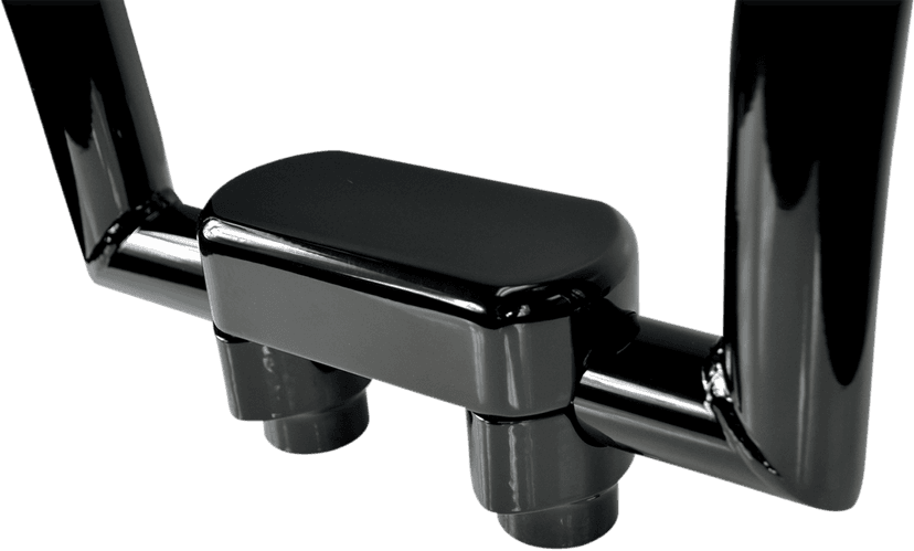 LA CHOPPERS 0602-0623 Hefty Handlebar Riser & Top Clamp Kit - 1-1/2" - Black
