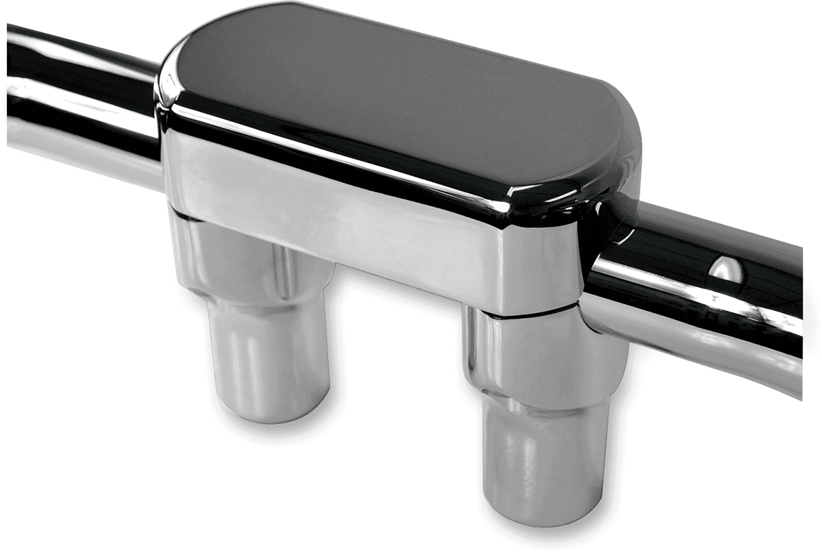 LA CHOPPERS 0602-0624 Hefty Handlebar Riser & Top Clamp Kit - 3" - Chrome