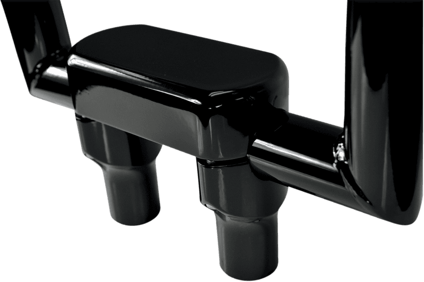 LA CHOPPERS 0602-0625 Hefty Handlebar Riser & Top Clamp Kit - 3" - Black